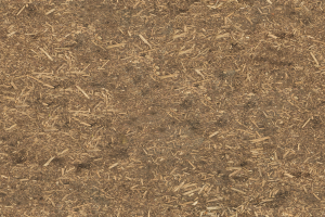 Nahaufnahme von hellbraunen, rauen Holzspänen in gleichmäßiger Anordnung, einige überlappend.