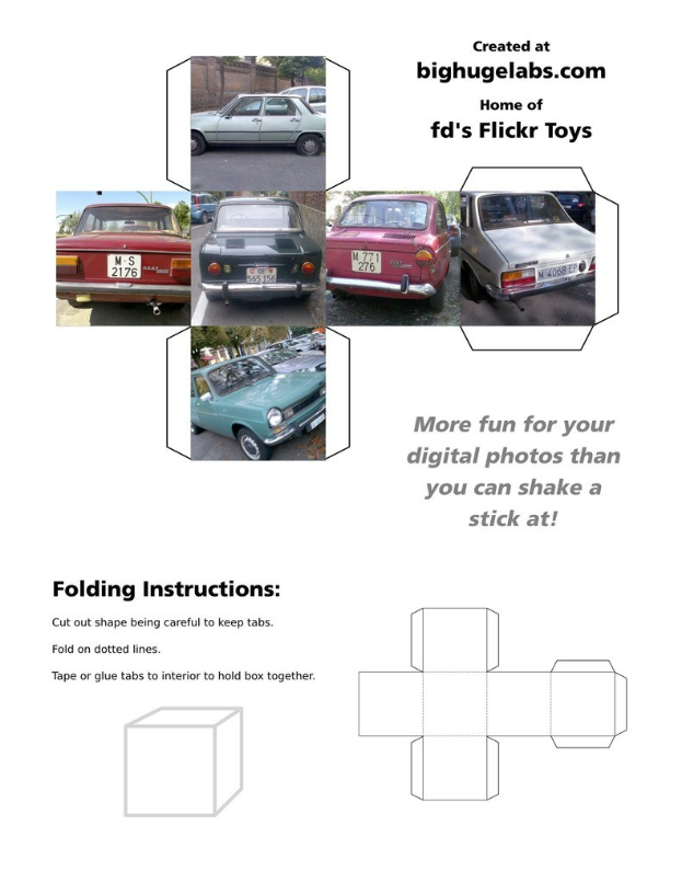 Eine Präsentation mit Fahrzeugen auf einer Straße und Text darauf.