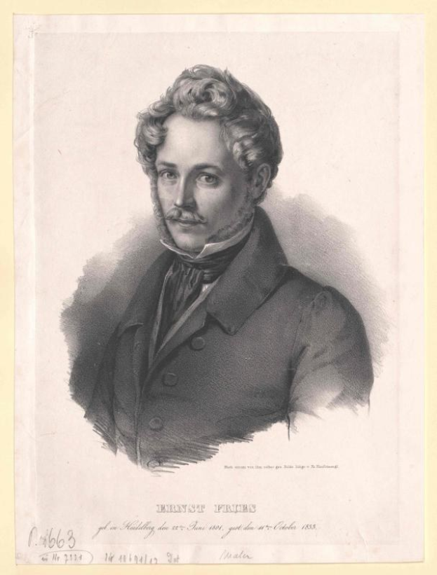 Schwarz-weiß-Porträt von Ernst Frühls, einem deutschen Komponist und Pianisten, der einen Anzug trägt und ernst schaut.