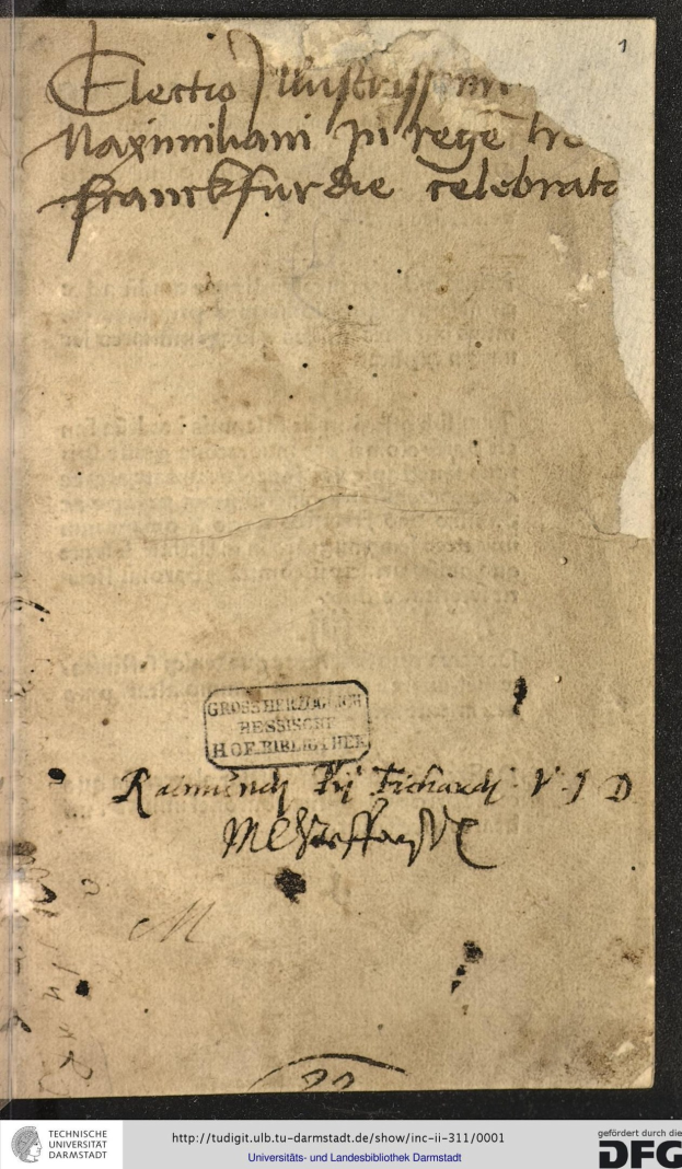 Ein altes Dokument mit handgeschriebenem Text, das einen Brief der deutschen Regierung an den Präsidenten der Vereinigten Staaten zeigt, mit Wasserzeichen am unteren Rand.