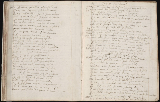 Ein aufgeschlagenes Buch mit sichtbarem Text.